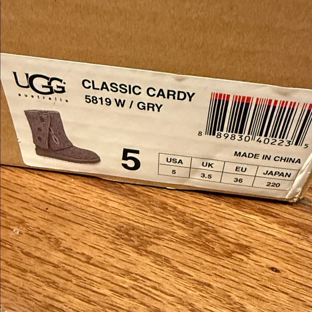UGG Charcoal Knit Boots - Picture 4 of 4